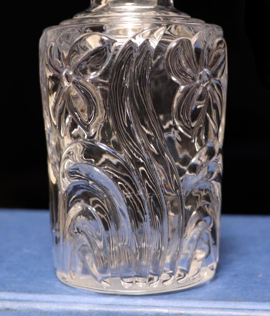 アンティーク・サンルイ 希少型 香水瓶 15.5cm 水仙の花 パフュームボトル