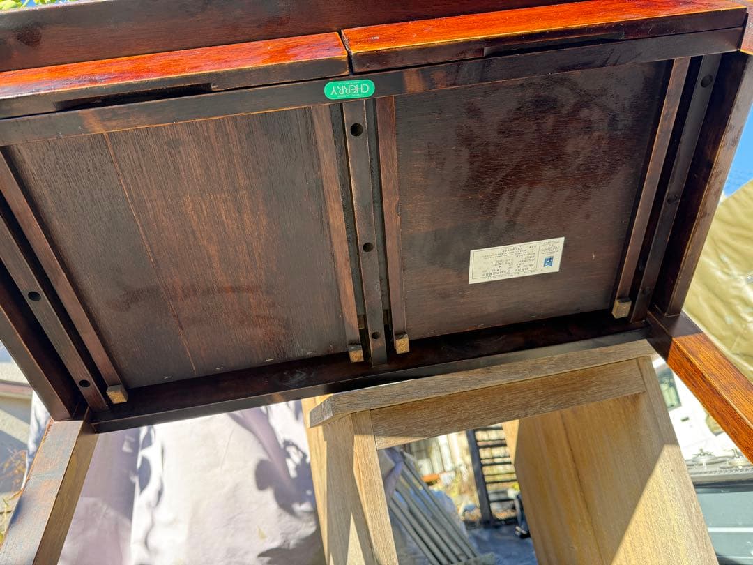 引取限定　CHERRY シャートップテーブル TA-12 マレーシア　木製デスク