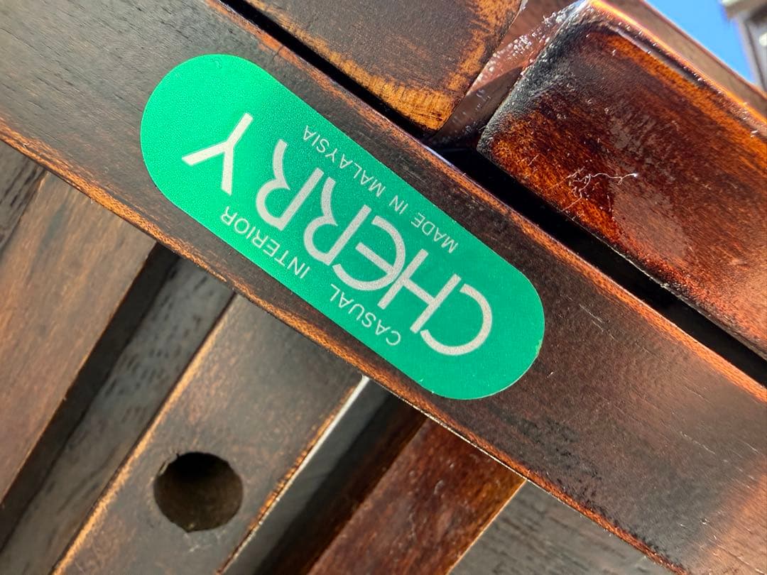 引取限定　CHERRY シャートップテーブル TA-12 マレーシア　木製デスク