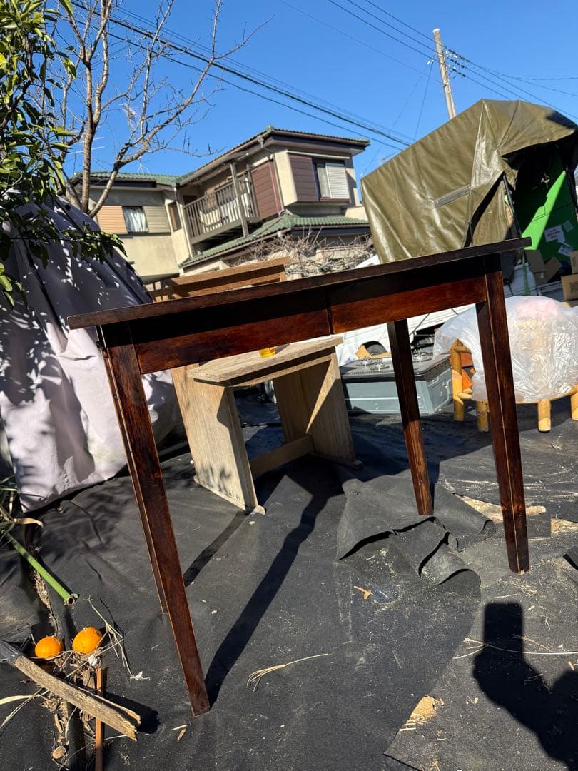 引取限定　CHERRY シャートップテーブル TA-12 マレーシア　木製デスク