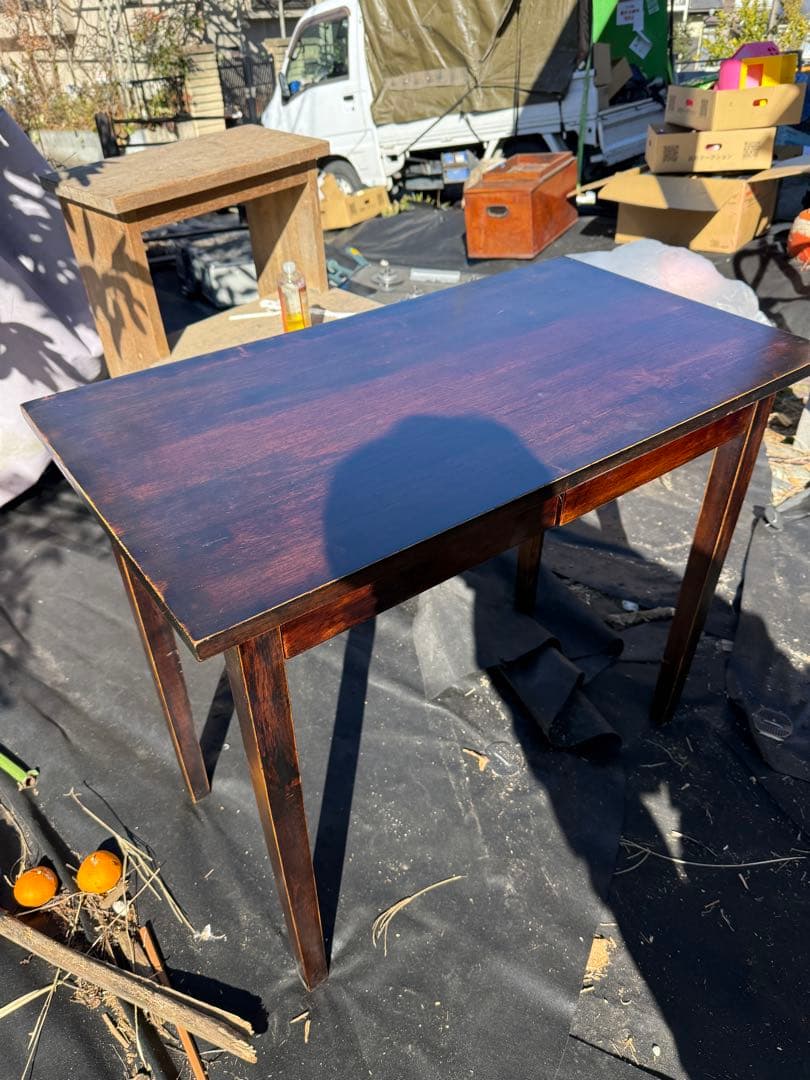 引取限定　CHERRY シャートップテーブル TA-12 マレーシア　木製デスク