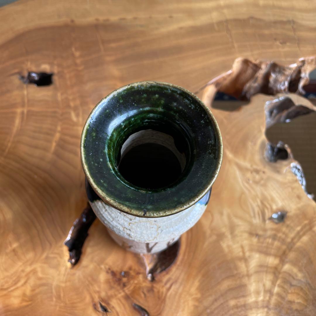 織部焼 山口正悟造 花入 高さ22cm 花瓶 共箱 - メルカリ