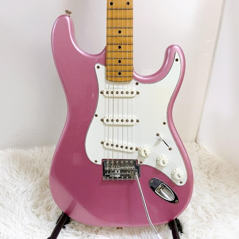 PHOTOGENIC ストラト ラメピンク エレキギター マッチングヘッド