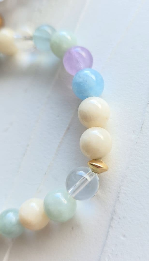 ミルキーブレス❀パワーストーン‪❀癒しと浄化のブレス