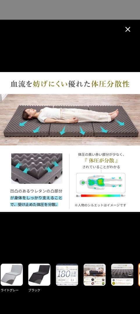 ロイヤルミルク (新品未使用)GOKUMIN マットレス 高反発