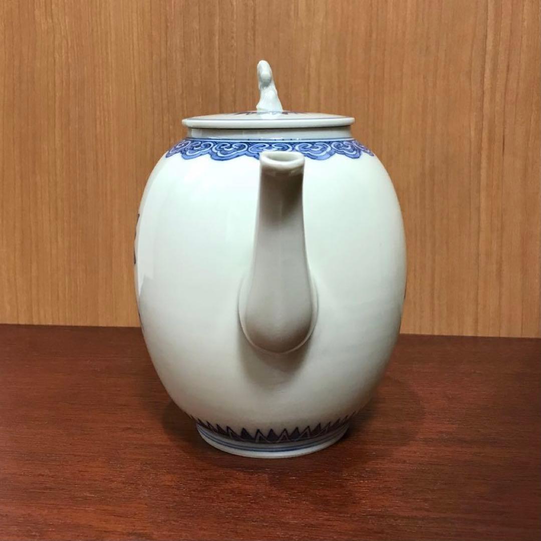 平安春峰 水注 染付 蘭 茶道 茶道具 - メルカリ