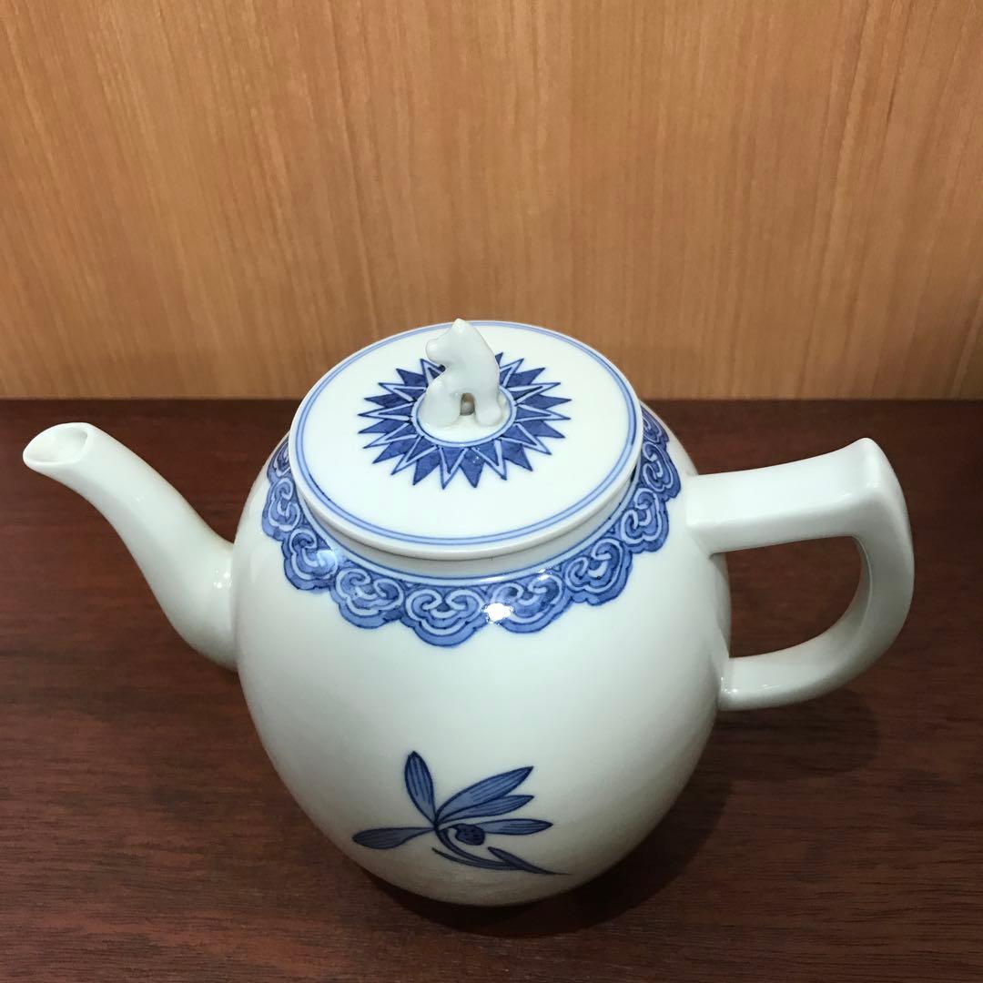 平安春峰 水注 染付 蘭 茶道 茶道具 - メルカリ