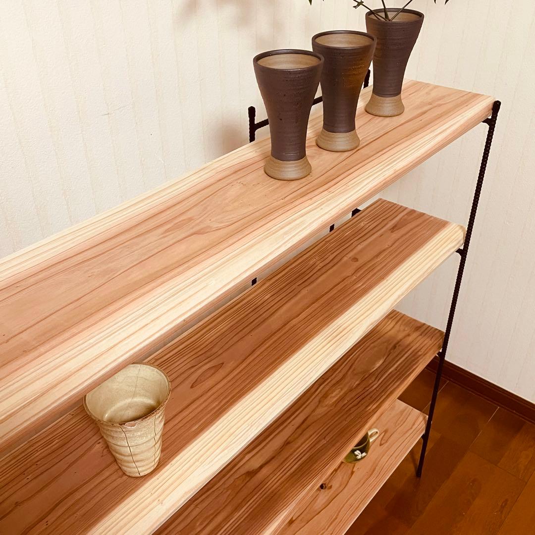 大人気‼️ 手作りアイアン家具 折り畳みラック 西海岸インテリア 幅150cm