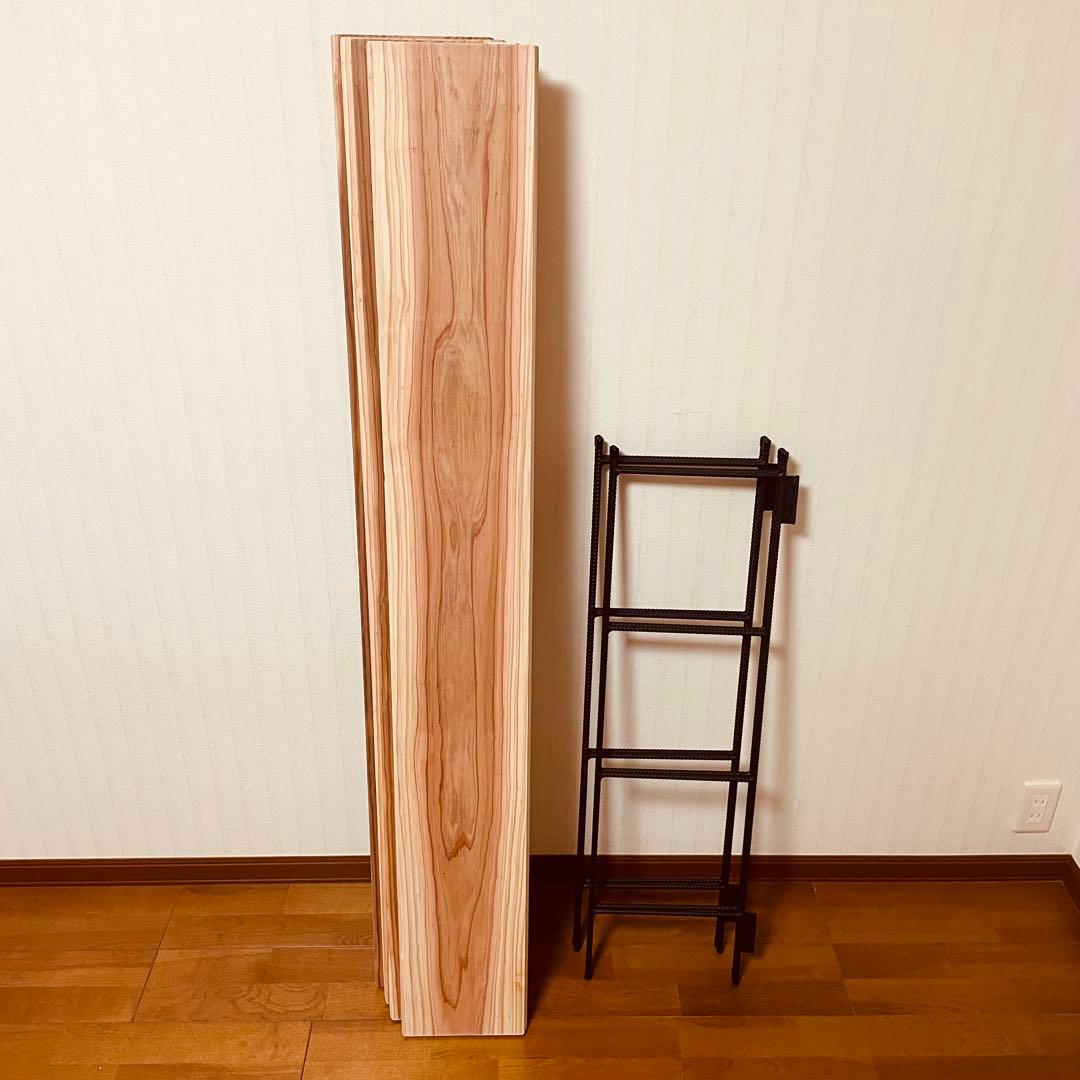 大人気‼️ 手作りアイアン家具 折り畳みラック 西海岸インテリア 幅150cm