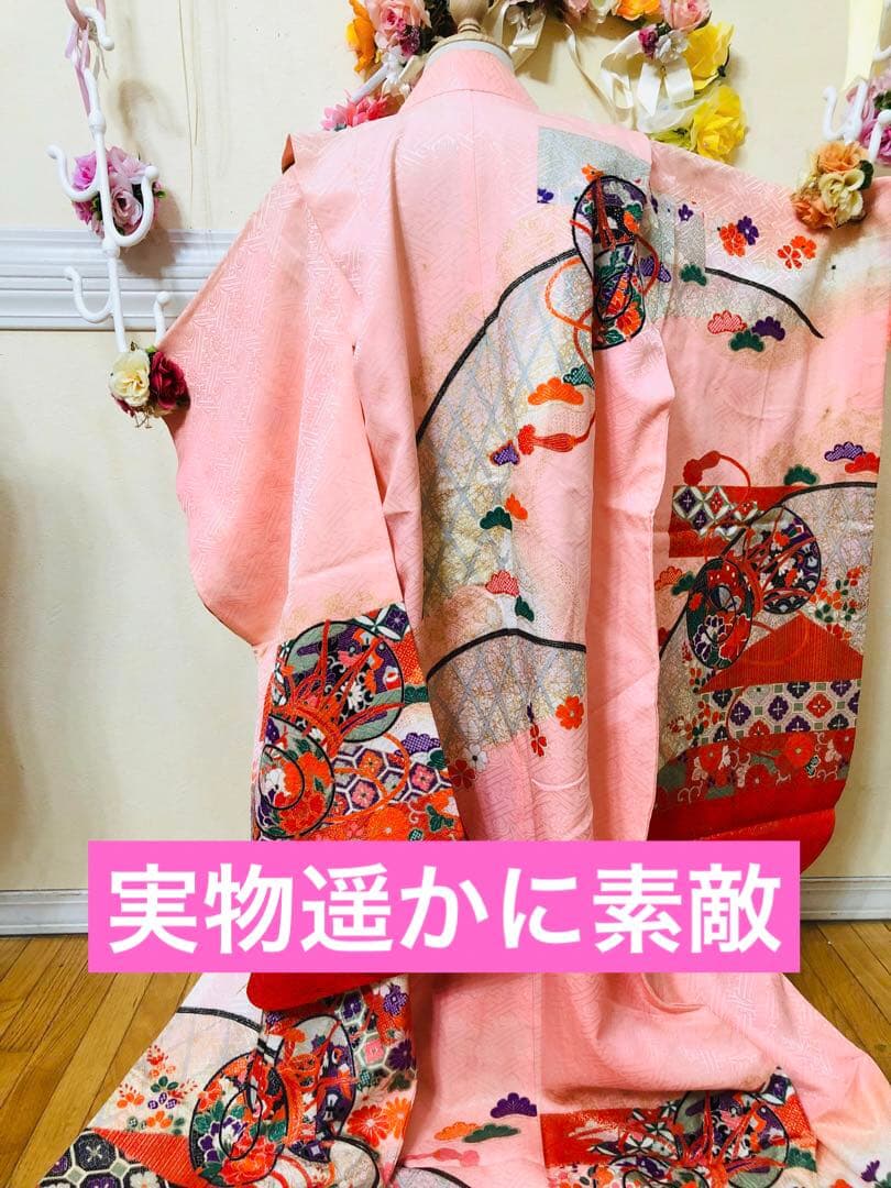 7歳完全フルセット⭐︎可愛いピンク系⭐︎ 太鼓花々金彩煌びやか際立つ逸品