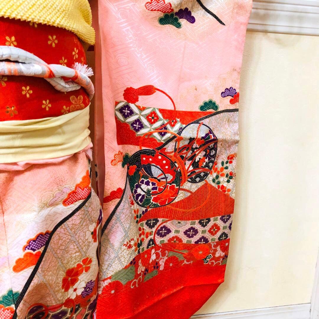 7歳完全フルセット⭐︎可愛いピンク系⭐︎ 太鼓花々金彩煌びやか際立つ逸品