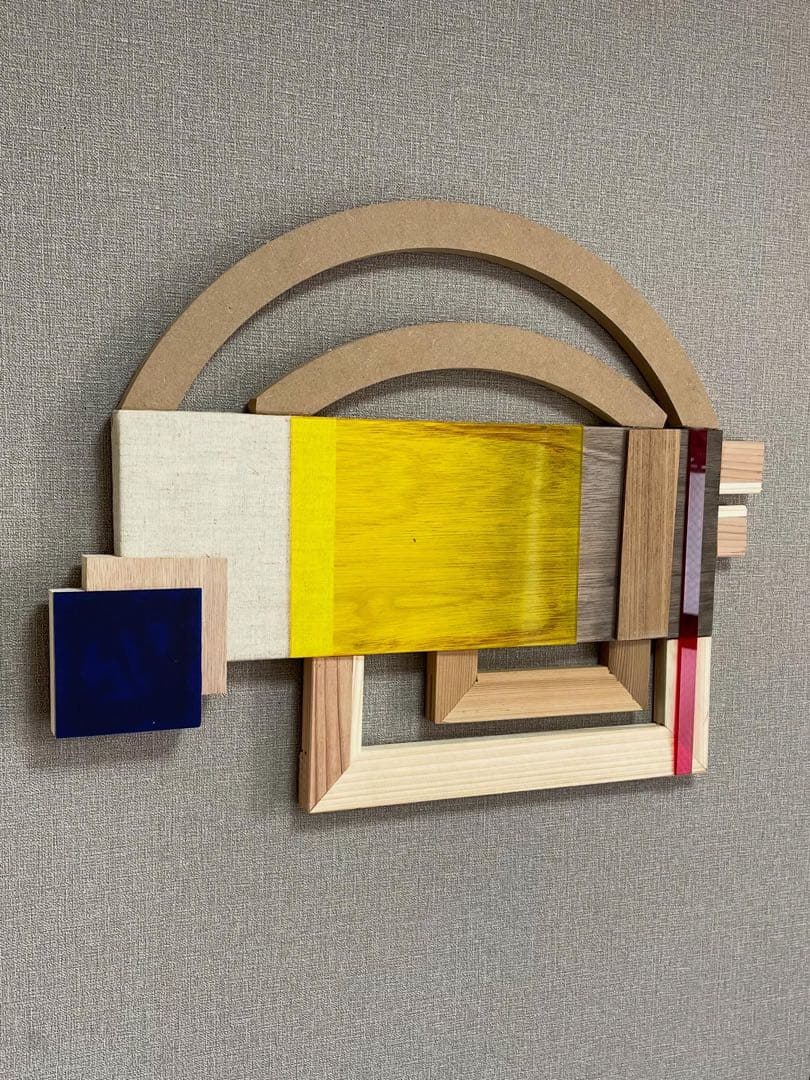 抽象アートパネル 幾何学的デザイン