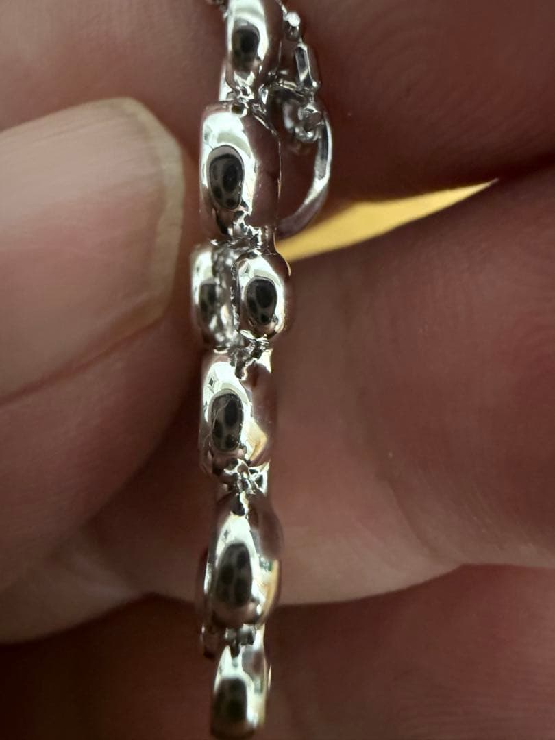 売り切り特価❣️k18 WG アクアマリン　タンザナイト入りネックレス