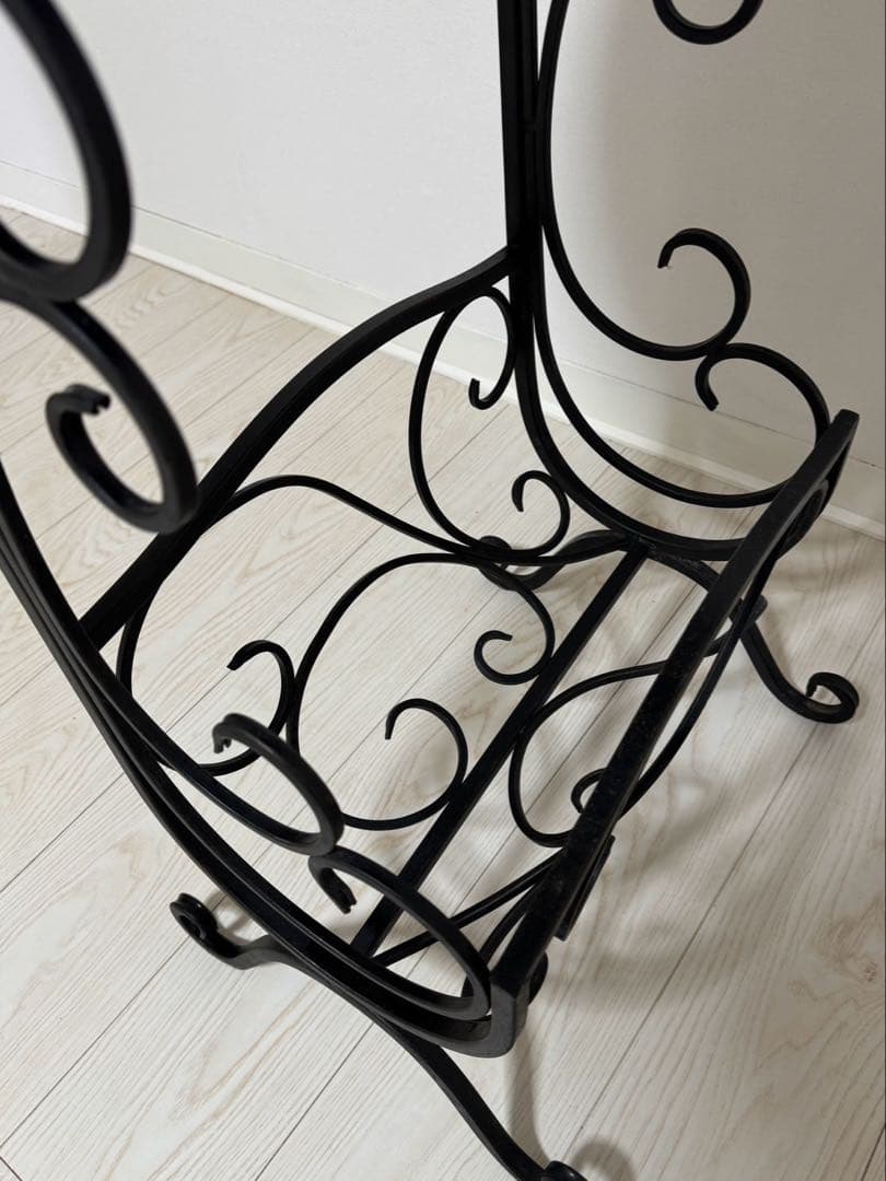 アンティーク調 マガジンラック テーブル