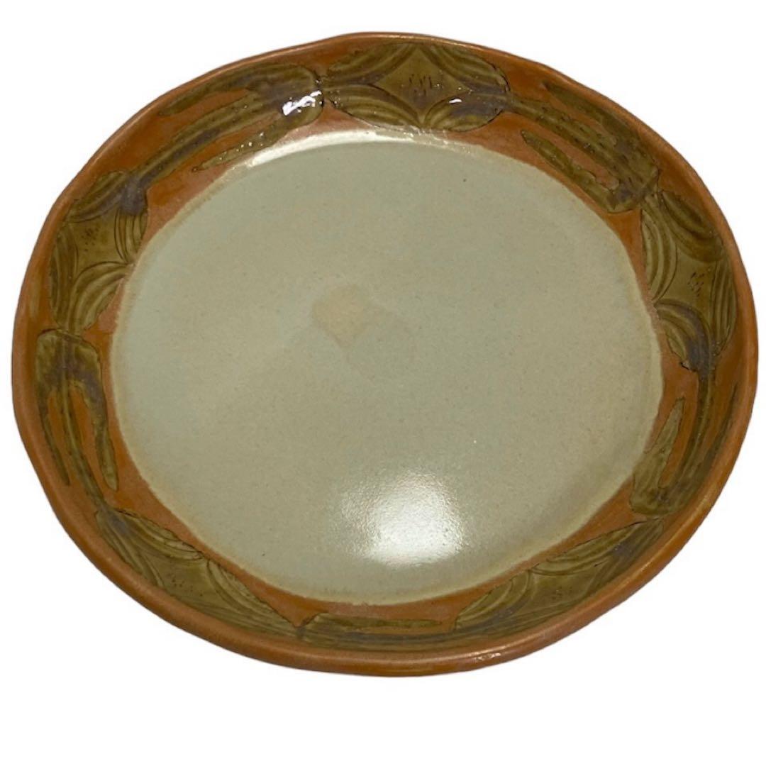 正規新品 シマシマポタリ 沖縄作家皿 電照菊 20cm 6.5寸 深皿 やちむん