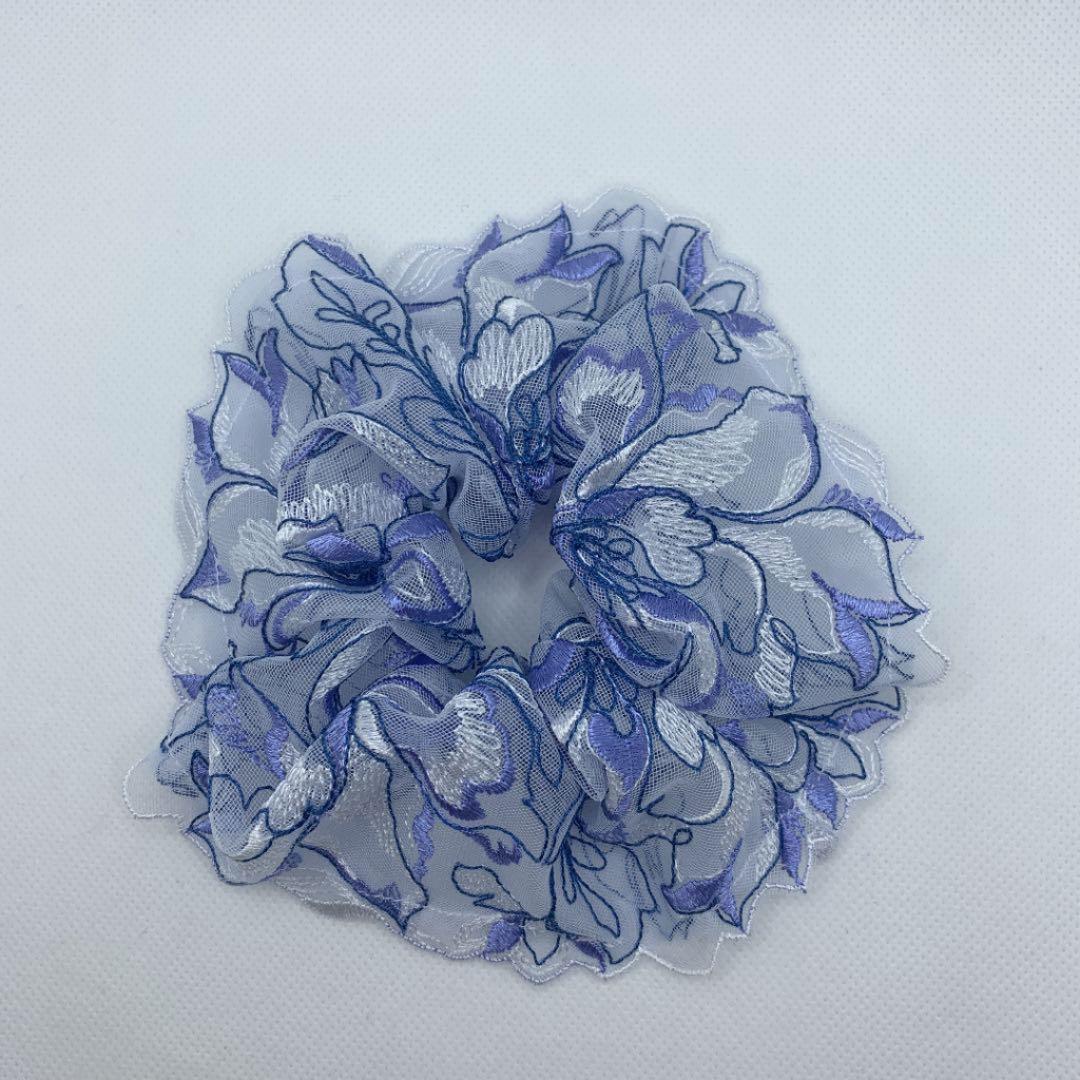 専用確認画面　ハンドメイド シュシュ　花柄チュールレース