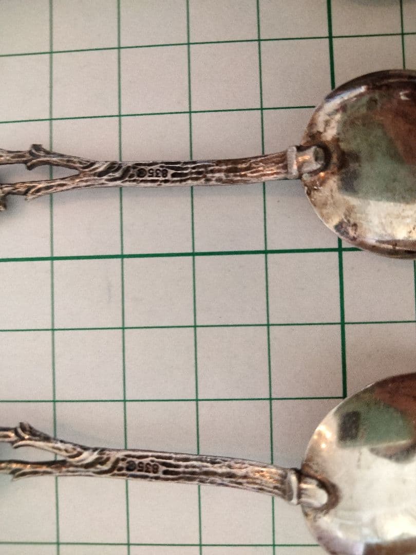 最終価格。ヒルデスハイムの薔薇デザートスプーン、ティースプーン