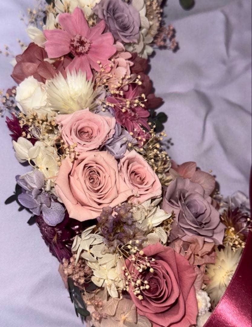 ラプンツェル　ブーケ　結婚式　リースブーケ　ブートニア　セット