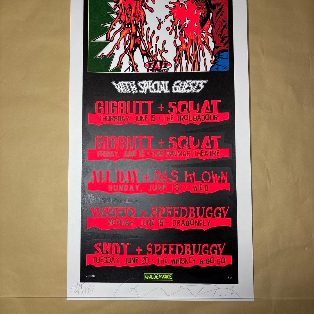 TAZ NOFX シルクスクリーンポスター　AKIRA