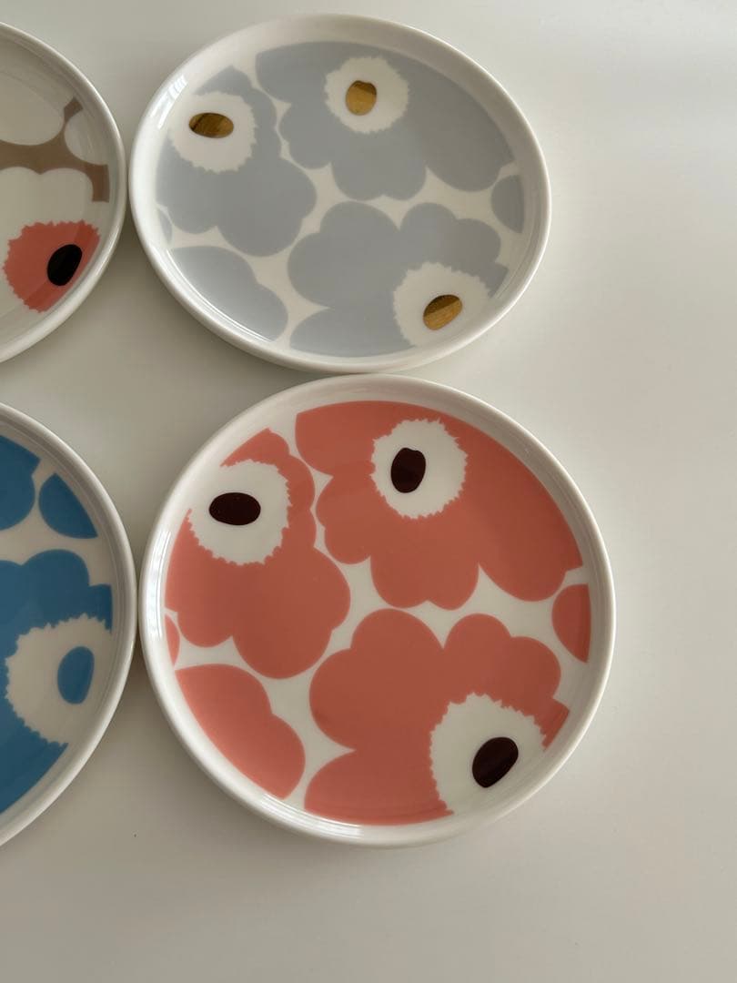 マリメッコ　ウニッコ　13.5cm プレート　4枚セット