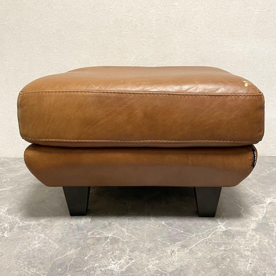 アクタス five by five 本革オットマン　スツール