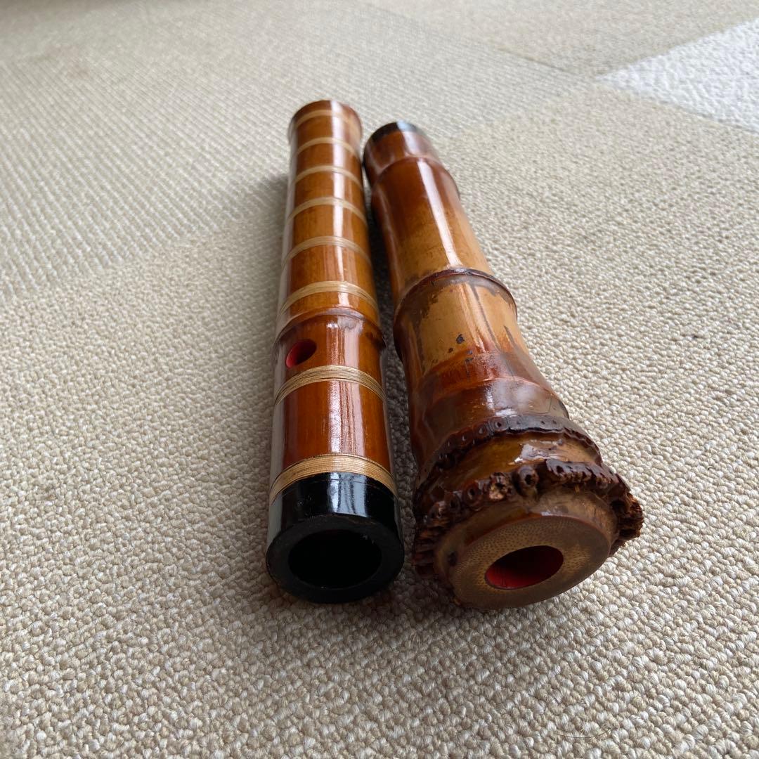 180尺八 一尺八寸管　銘　月山