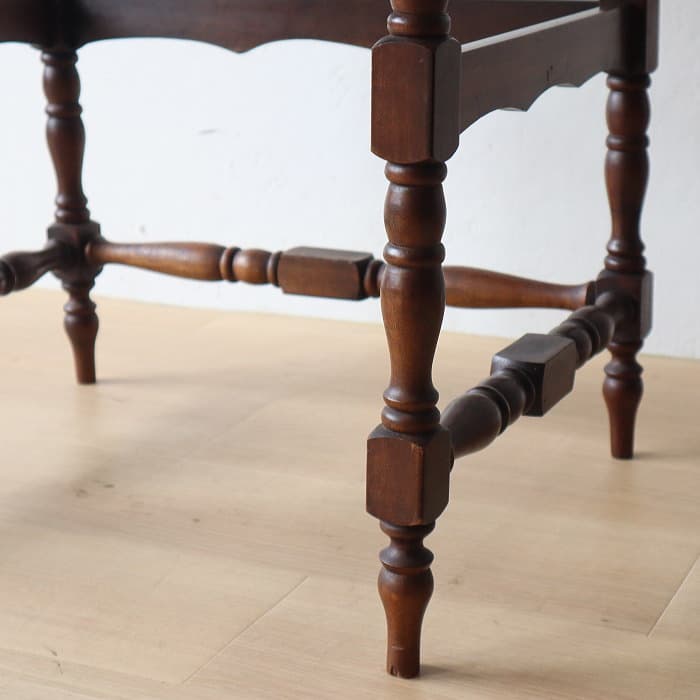 ネストテーブル 折りたたみ式八角テーブル付角茶テーブル 木製 無垢材