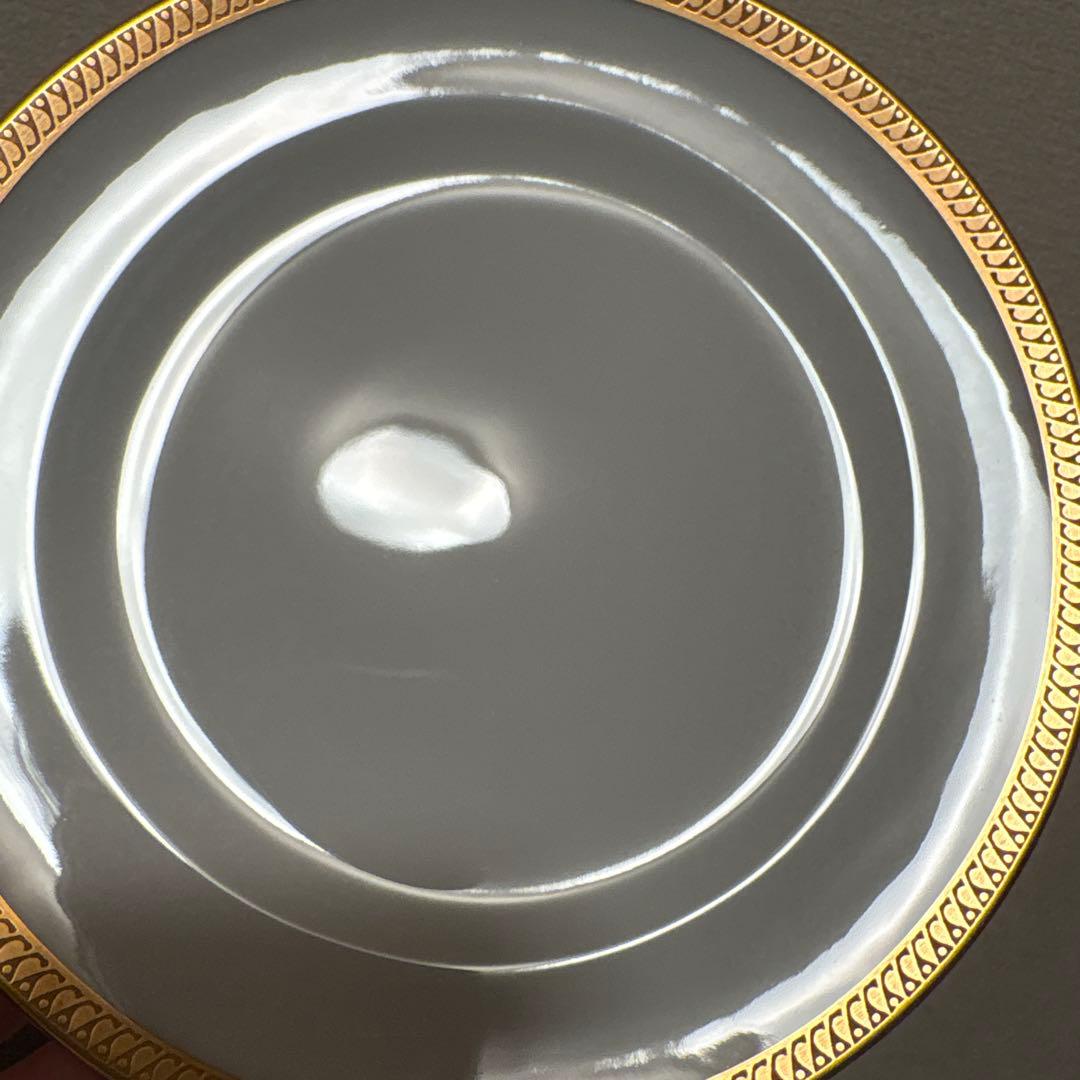 大倉陶園　片葉金蝕　デザートプレート　16.5cm