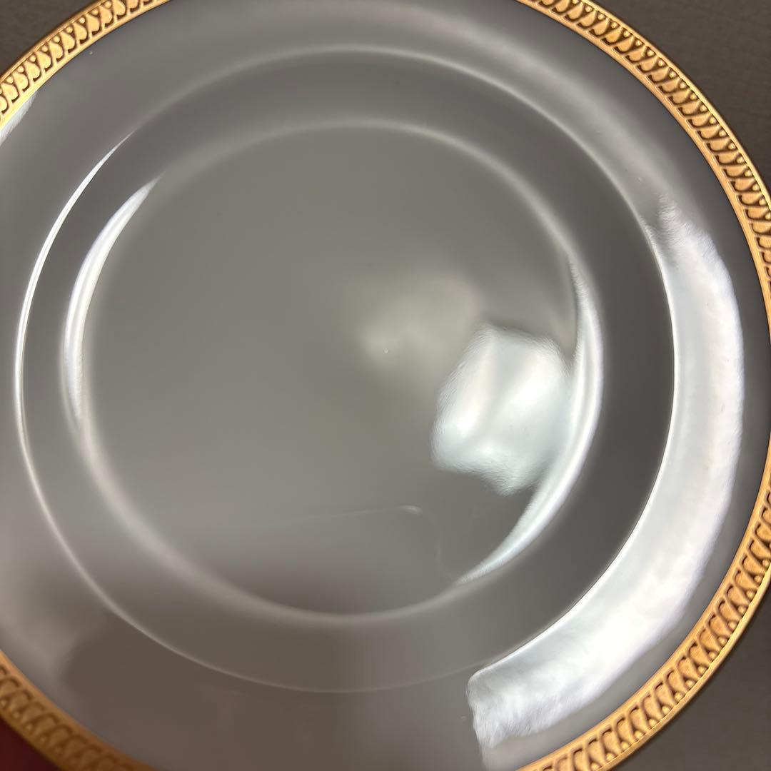 大倉陶園　片葉金蝕　デザートプレート　16.5cm