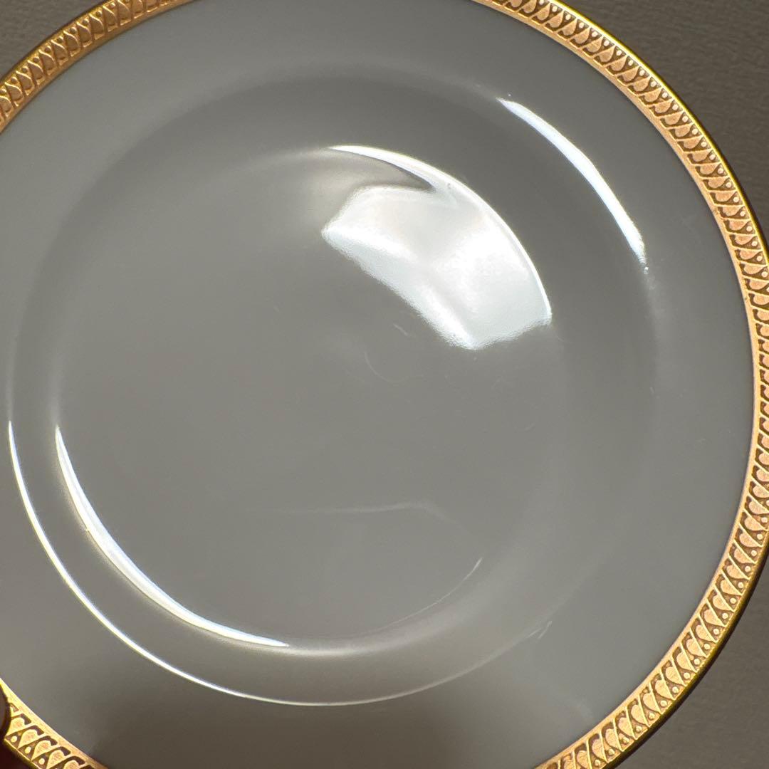 大倉陶園　片葉金蝕　デザートプレート　16.5cm