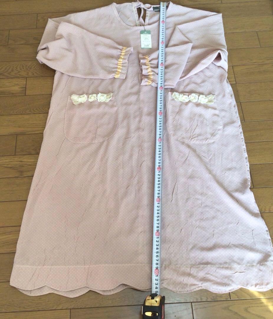 ロベルタガンドルフィ 新品未使用 お花リボン 人気ピンク割烹着やアウター