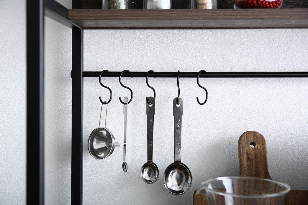 《新品・送料無料》Walter ガラス扉キッチン収納