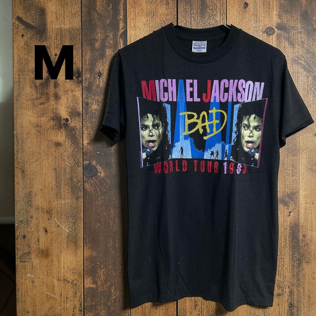 マイケルジャクソンBAD TOUR88TOUR Tシャツ M - メルカリ