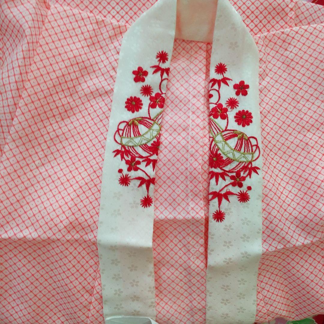 七五三 7歳　袋帯　長襦袢　草履　バック　はこせこ　髪飾り