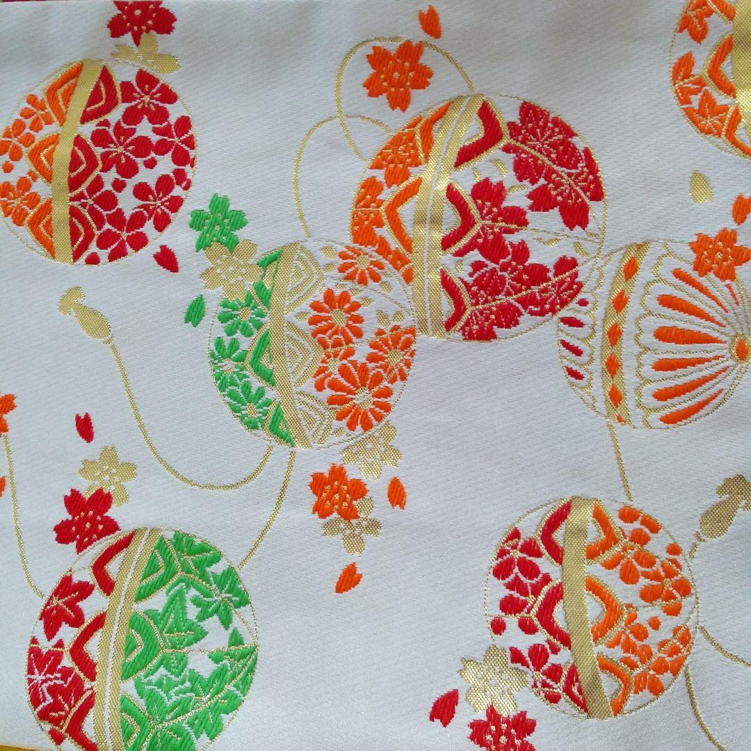 七五三 7歳　袋帯　長襦袢　草履　バック　はこせこ　髪飾り