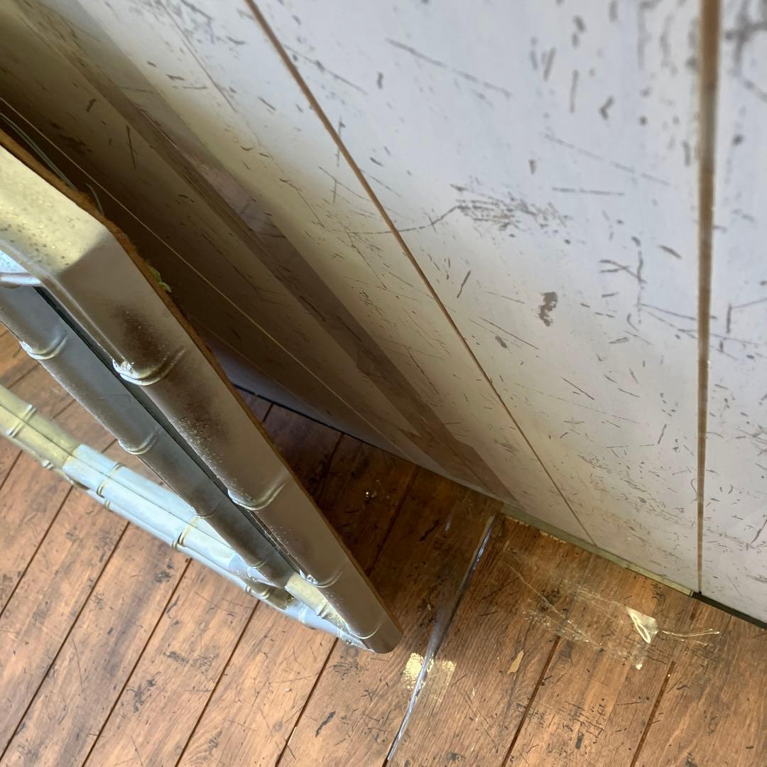 アンティーク 8角形 ラメ 装飾 9面 壁掛け鏡 ウォールミラー 姿見