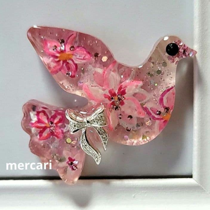 ハンドメイドレジンヘアゴム・ブローチ・ネックレス・ホルダーNo.431