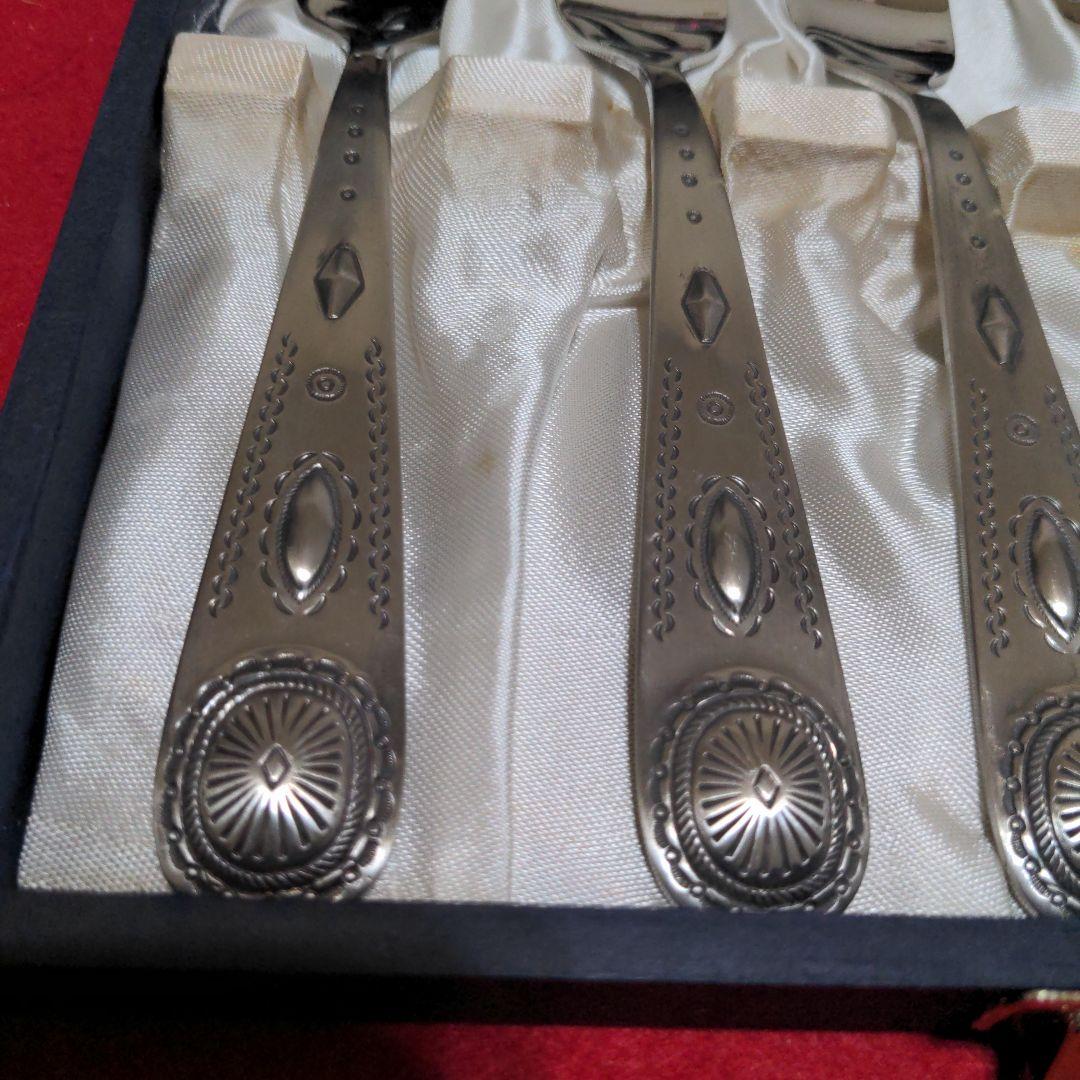 A*u様 ラルフローレン コンチョ ステンレス サラダ フォーク 5本　 ナバホ