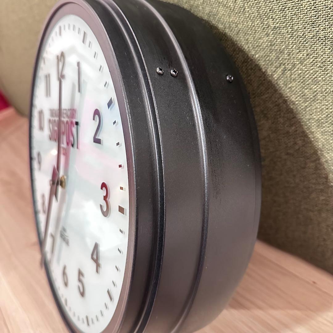 美品【廃盤商品】インターフォルム　壁掛け時計　ブラック黒　ライト　照明付き