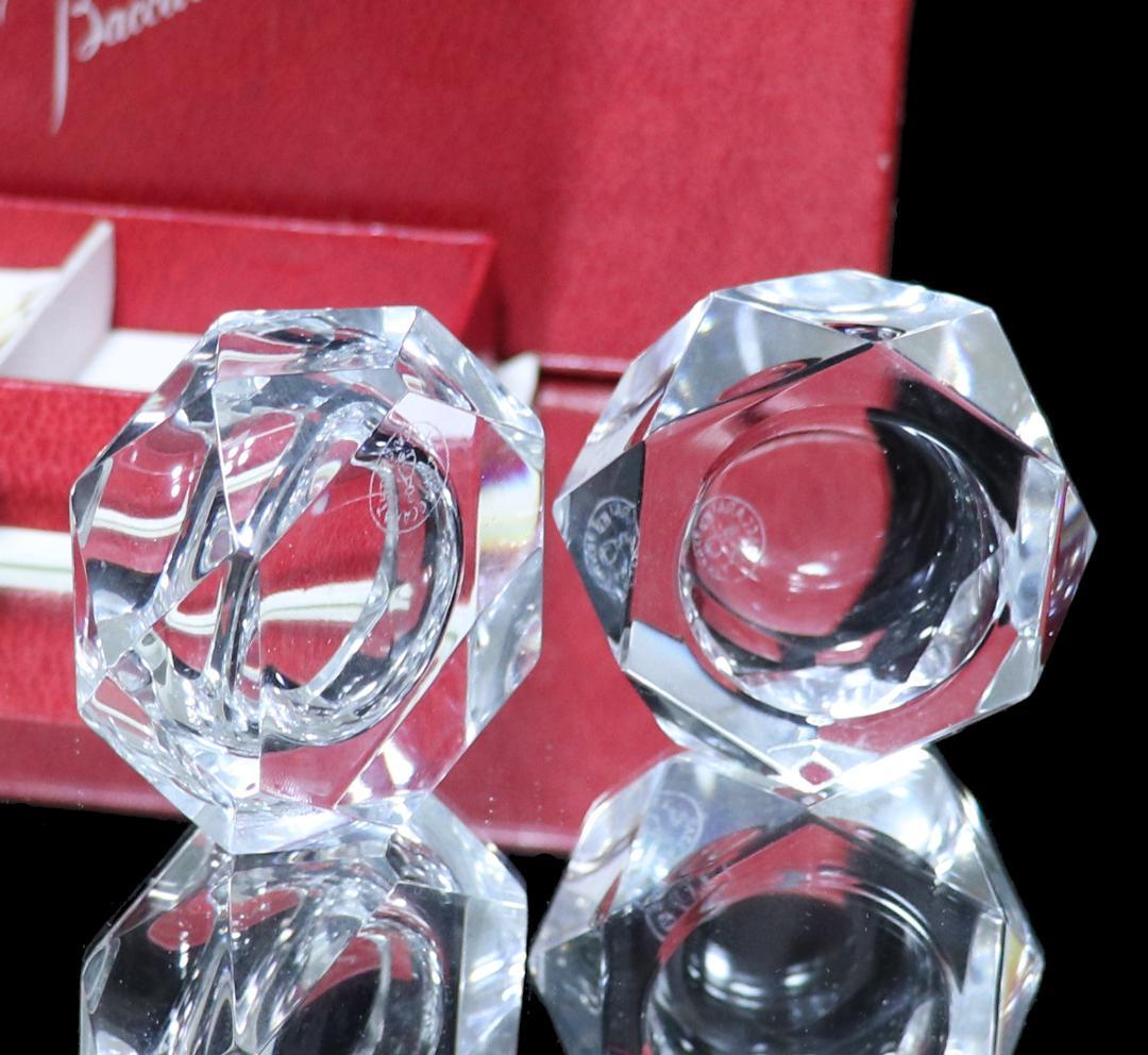 オールド・バカラ未使用 デットストック 調味料入れ 2個 ソルトスプーン 箱付属