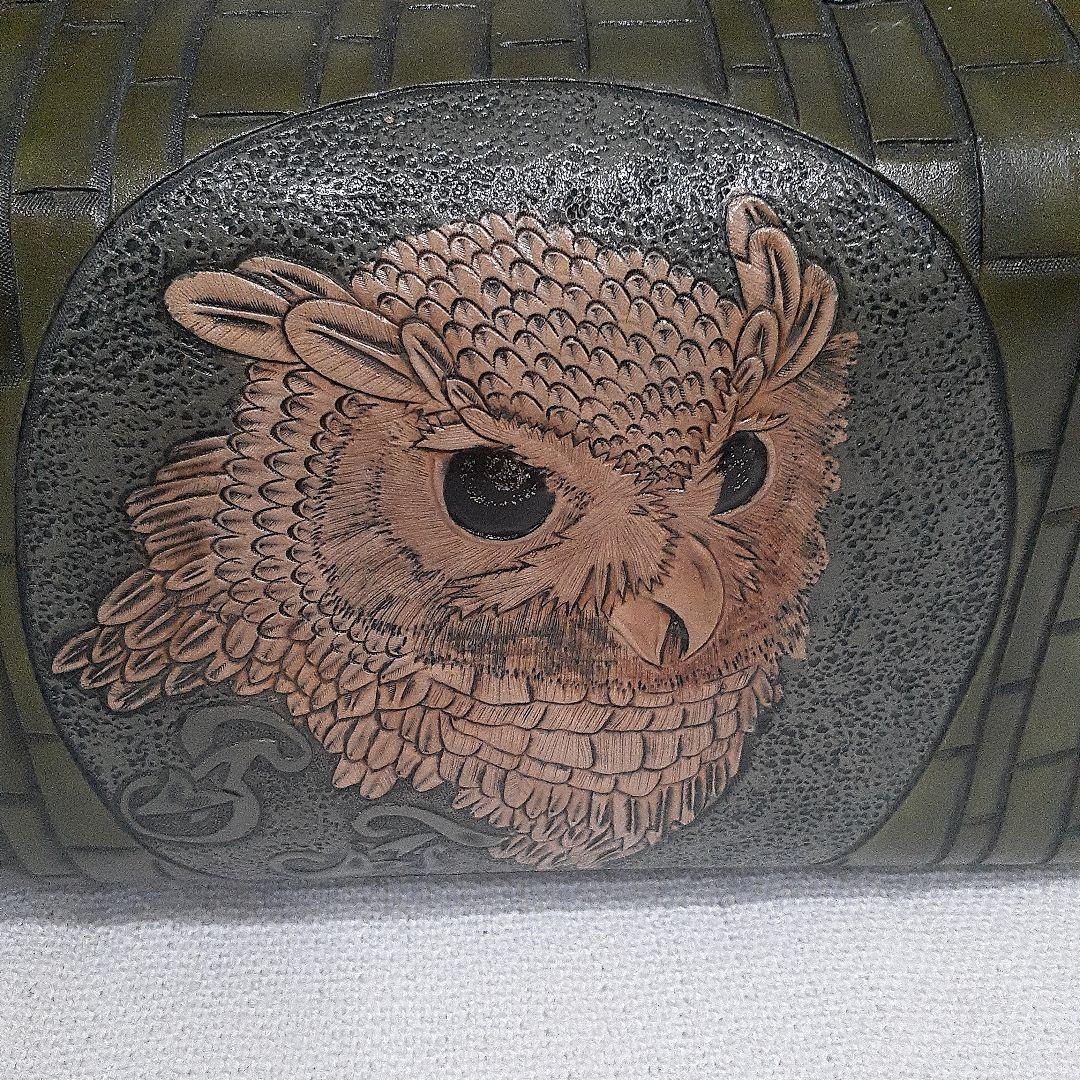 本革　ハンドメイド　ハンドバッグ