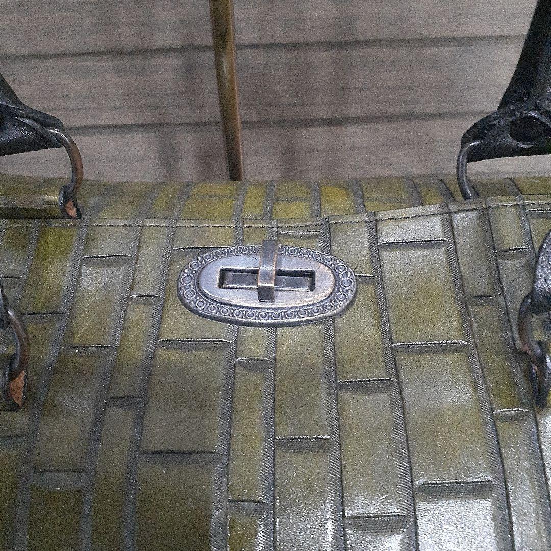 本革　ハンドメイド　ハンドバッグ