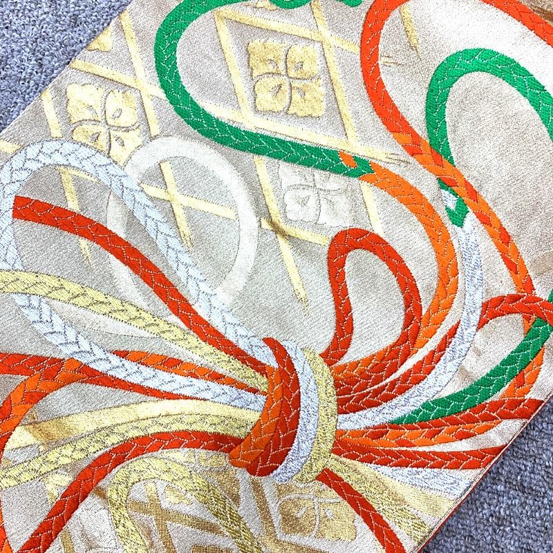 407ag11,小物類付き□七五三 七歳 女児 着物&袋帯&長襦袢 部分絞り□