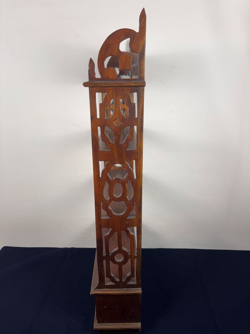 英国アンティークマホガニー材作り 飾り棚 引き出し付き 本棚 ディスプレイ棚