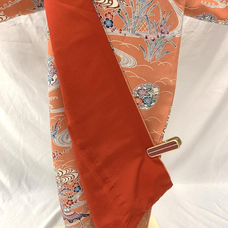 508ag29■キッズ着物&丸帯 踊り 稽古 七五三 付き添いコーデ■美品