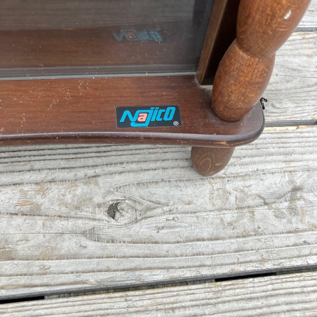 昭和レトロ ナジコ ミッドセンチュリー 古家具 飾り棚 サイドボード ガラス戸