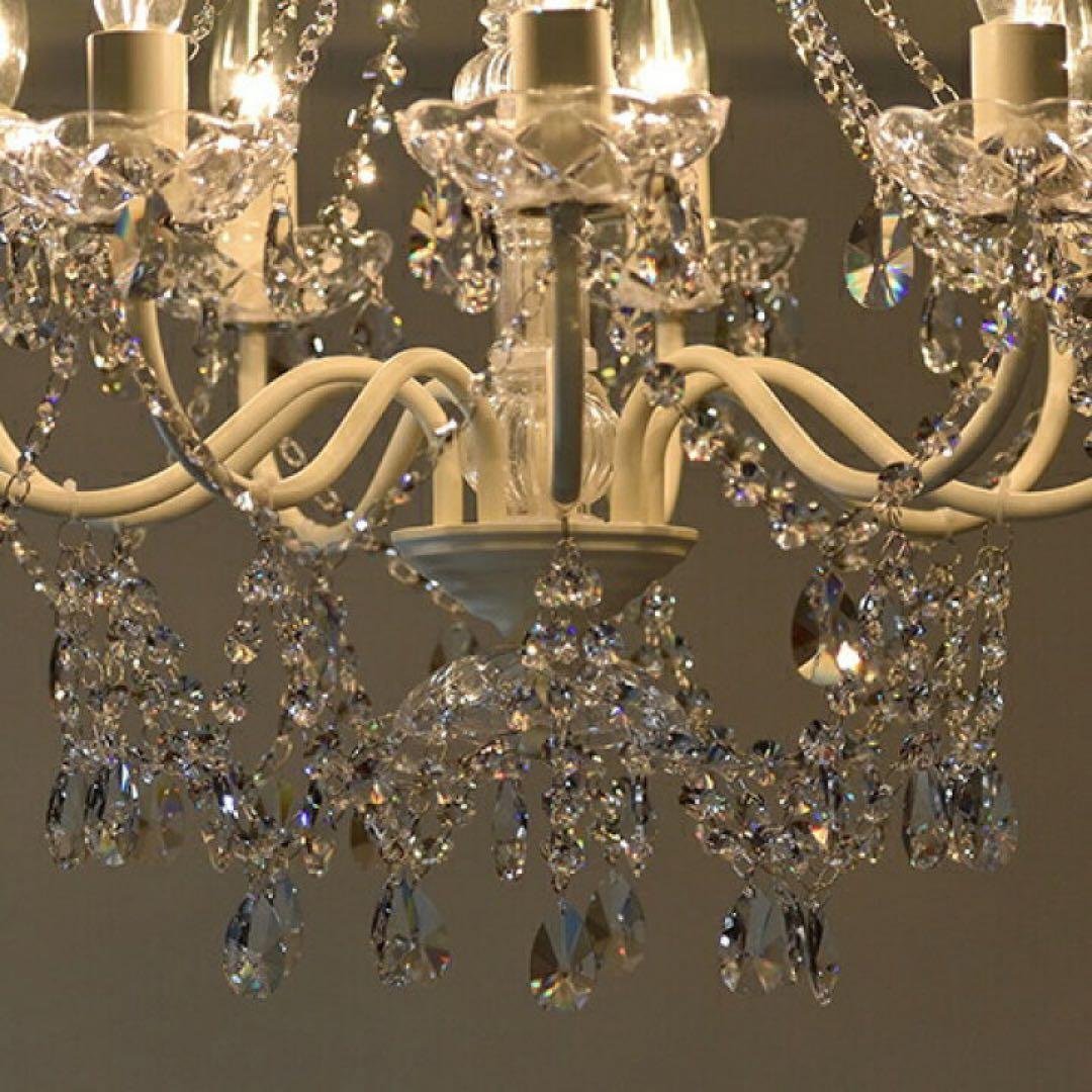 アスフォークリスタル使用 Build /ビルド 9灯シャンデリアWH