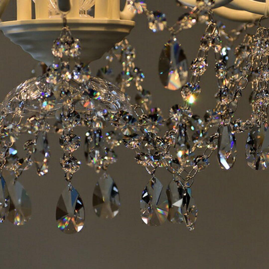 アスフォークリスタル使用 Build /ビルド 9灯シャンデリアWH