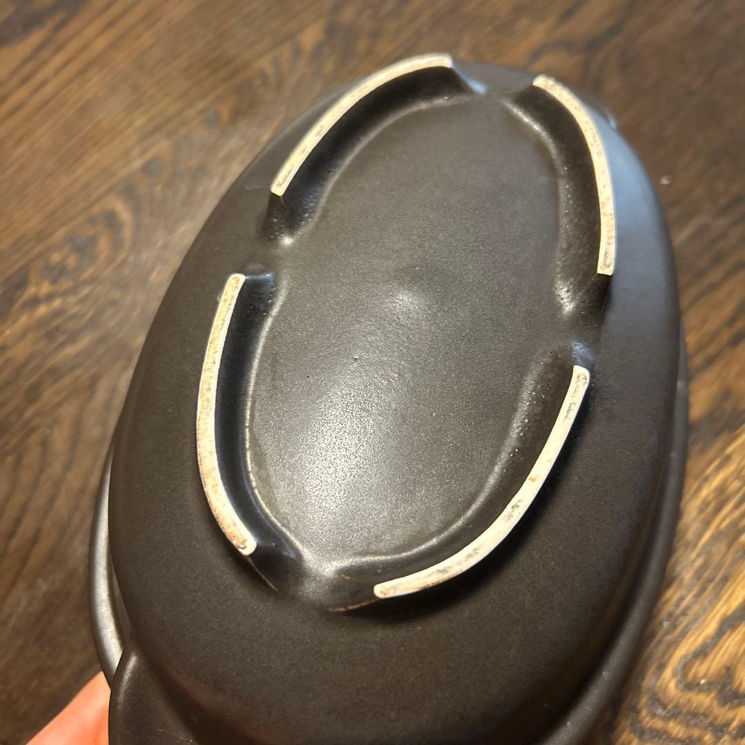【美品】マイクロ波対策 電子レンジ専用　小判型 磁性鍋