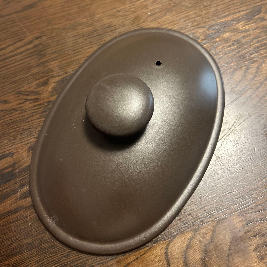 【美品】マイクロ波対策 電子レンジ専用　小判型 磁性鍋